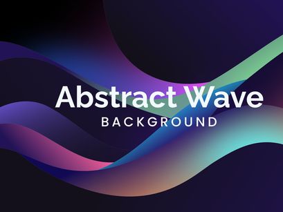 Colorful Gradient Background Wave