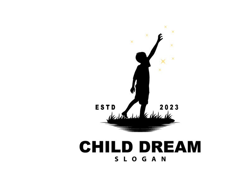 Dream Logo, Kid Dream Inspirational Design