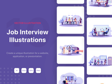 M151_Job Interview Illustrations preview picture