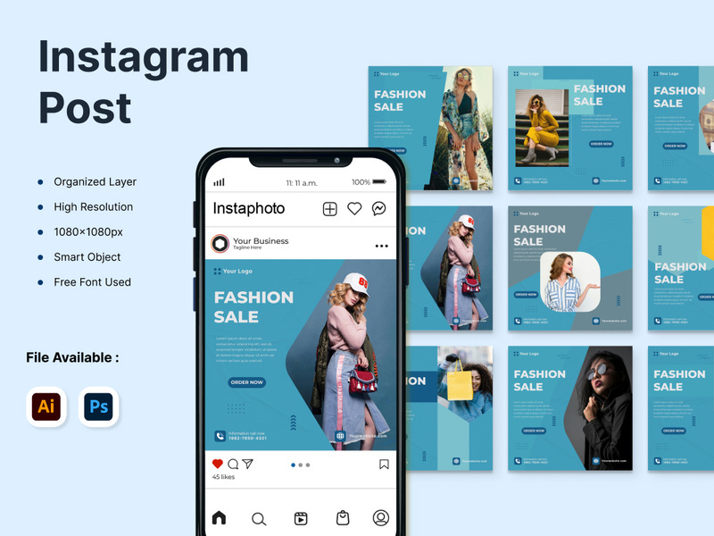 General Fashion Instagram Post Templates