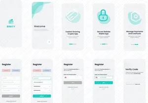 Kit de interfaz de usuario para aplicación de billetera de criptomonedas y finanzas