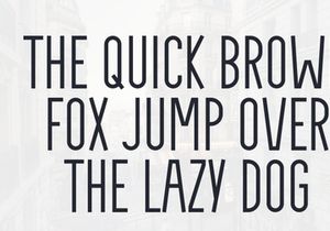 Minimalist Style - Modern Sans Serif