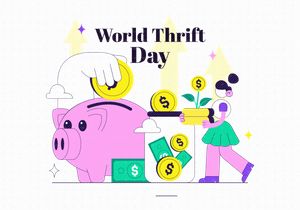 10 World Thrift Day Illustration
