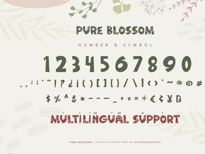 Pure Blossom - Decorative Display Font