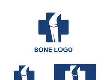 Bone logo design.logo for nursing, medical, orthopedic.