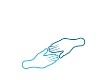 hand care logo and symbol vector