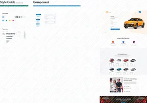 RentCar Landing Page Design UI | UX