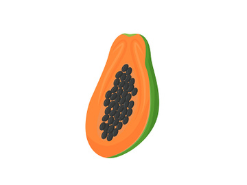 Papaya cartoon vector illustration preview picture