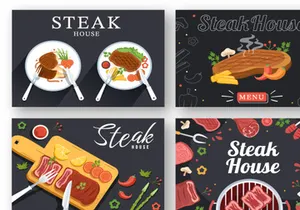 14 Steakhouse Illustration