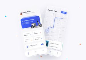 e-Scooter App Ui Design
