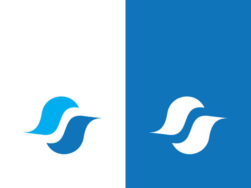 Business corporate S letter logo design vector