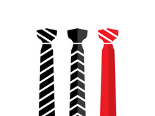 Vector coat tie for business design