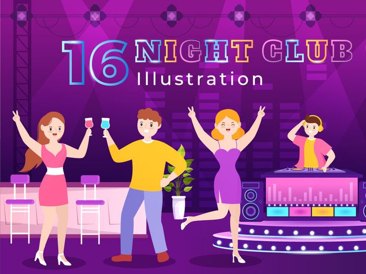 15 Night Club Illustration