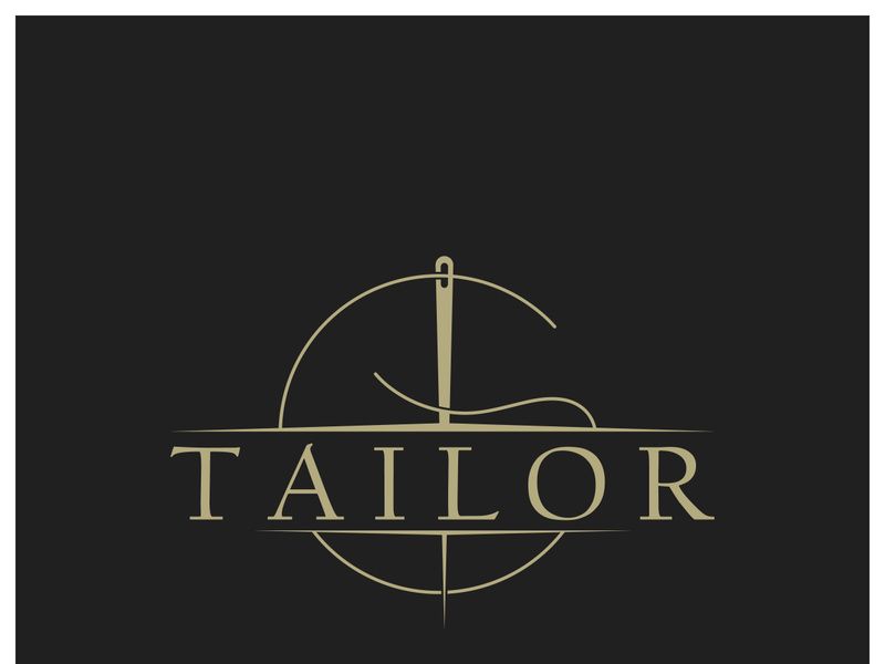 tailor logo icon illustration template combination of buttons for clothes, thread and sewing machine, for clothing product design, convection companies, fashion in vector form