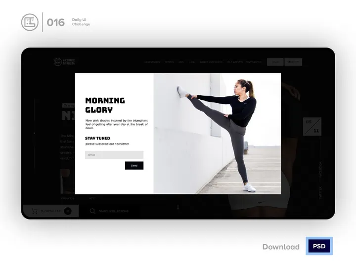Popup overlay | Daily UI challenge - Day 016/100