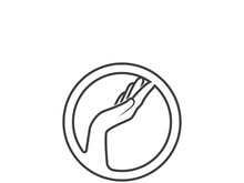 hand care logo and symbol vector