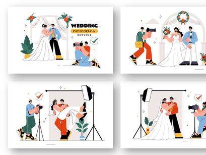 10 Wedding Photography Service Illustration