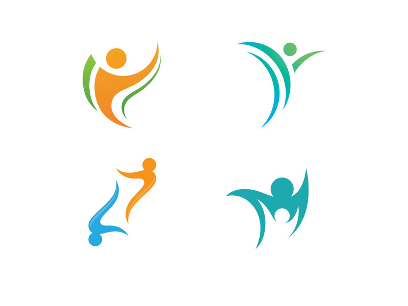 Health people life logo sign vector  illustration