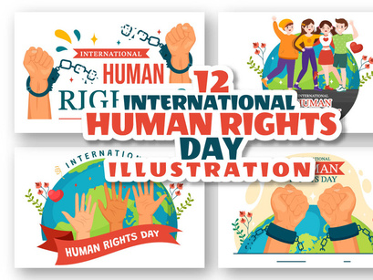 12 International Human Rights Day Illustration
