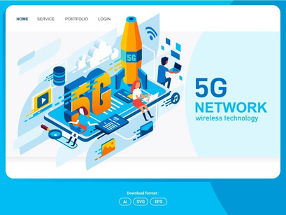 5G Network Start-Up Landing Page