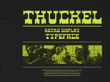 Thuckel - Retro Display Typeface preview picture