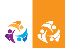 Community, network and social icon design template