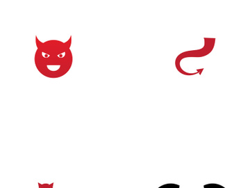 Devil logo design with a modern concept. preview picture