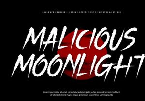 Hallowed Crawler - Rough Font
