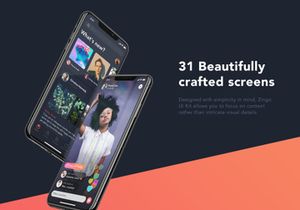 ZINGO - Social Mobile UI Kit for ADOBE XD