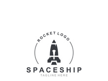Rocket Logo Design template technology Design Concept, Creative Symbol