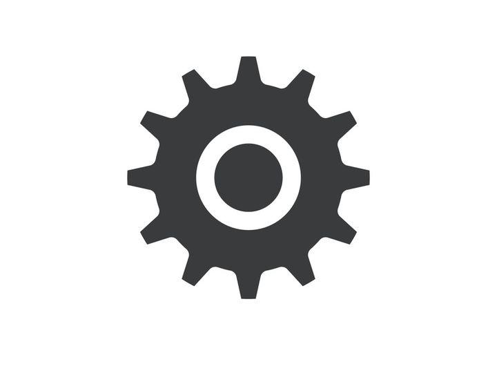 Gear icon logo vector