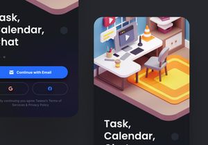 TaskEz Productivity App iOS UI Kit
