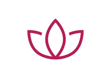 Lotus flower vector logo template