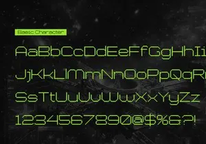Chronos Galaxia | Pixelated Font