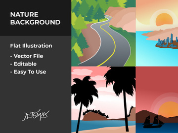 Nature Scenery Vector Bundle preview picture