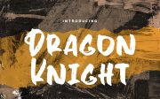 Dragon Knight - Textured Brush Font
