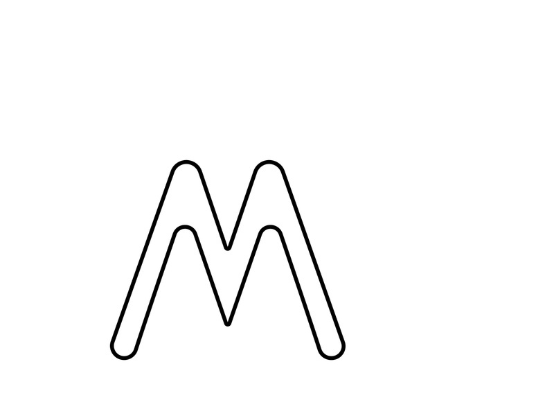 M Letter Logo Template