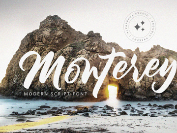 Monterey - Modern Script Font preview picture