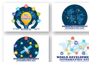12 World Development Information Day Illustration
