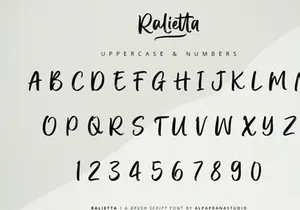 Ralietta - Brush Script Font