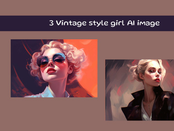 Vintage style girl preview picture