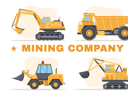 10 Mining Coal Mine Company Illustration