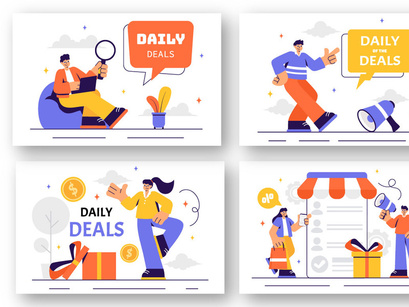 11 Daily Deals of The Day Illustration