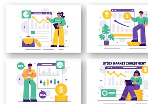 10 Stock Market Investment Illustration