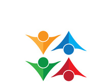 Community logo business template and icon people vector