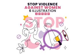6 Stop Violence Against Women Illustration preview picture