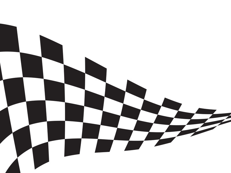 Race flag design illustration