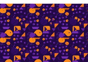Geometric Retro Pop Art Pattern trendy