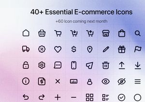 40+ Ecommerce Icon Pack