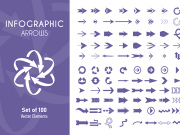 Arrows Icons, Infographic, Web and Apps